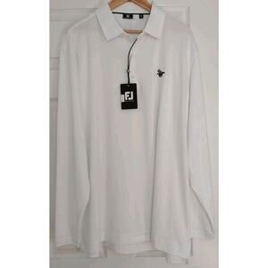 NWT Men's Footjoy White Long Sleeve UV Golf Shirt XXL ($100)